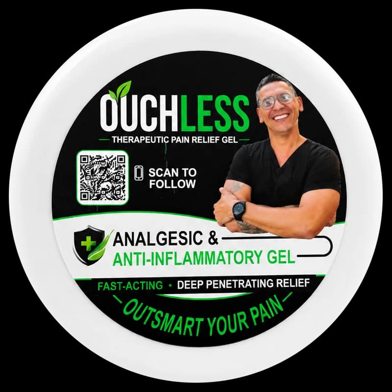 Ouchless Gel — analgesic & anti-inflammatory gel jar